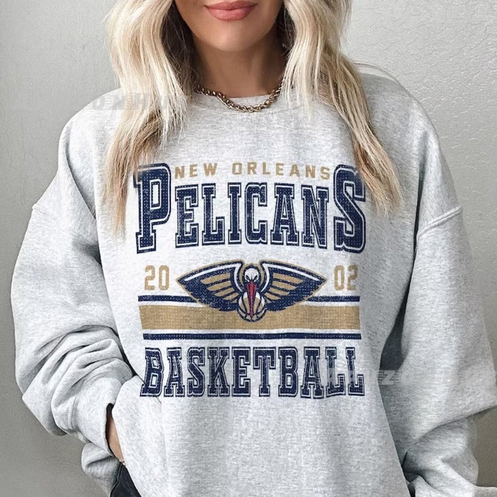 New Orleans Basketball 2002 Sweatshirt, Pelican Retro Shirt, Gift For Fan tee